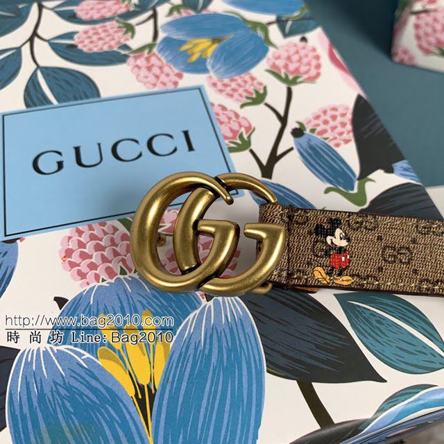Gucci女士皮帶 古奇2020米奇限量版早春新款 古奇Disney聯名合作限定款  jjp1187